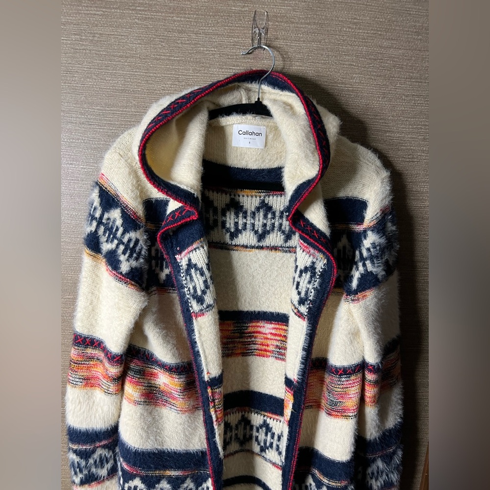 Anthropologie Callahan Novelty Duster Sweater size large - Picture 3 of 12